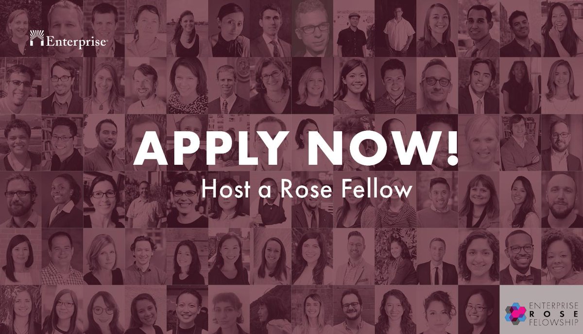 E_DesignTeam's tweet photo. NOW OPEN: Applications for Host Organizations to join the class of 2020-22 @EnterpriseNow #RoseFellows! 

The deadline is 10/25, 11:59 ET. More information here: https://t.co/aIugwMlAYR #communitydevelopment #publicinterestdesign https://t.co/z0KWnj5Ed3