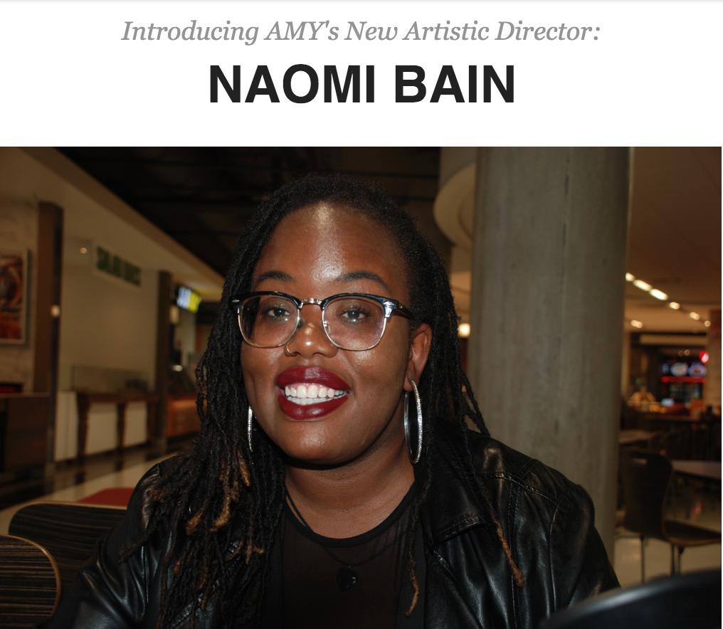 The AMY Project is thrilled to welcome our new Artistic Director, Naomi Bain! Naomi begins the role in October. 
You can learn more about Naomi here:
theamyproject.com/?p=2349

#theamyproject #amyproj #cdncult #theaTO #youtharts
