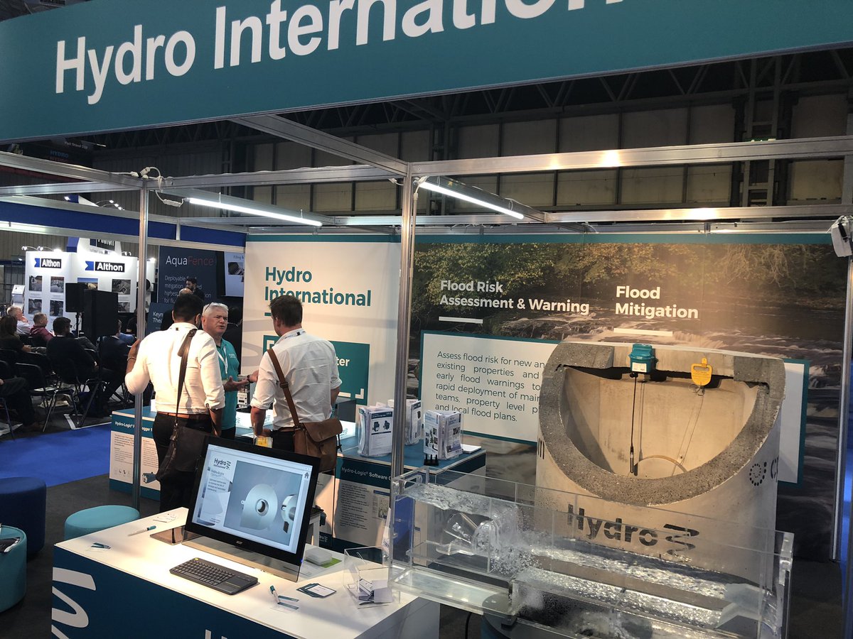 Well that is a wrap for @floodexpo 2019. A big thank you to the team back at <a href="/Hydro_Int/">Hydro International</a> HQ who put in a huge effort to prepare the stand and make the show run smoothly. Thanks to @cpmconcrete for supplying the Hydro-Brake Chamber #onehydro
