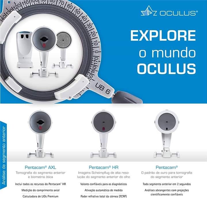 BrasilOculus's tweet photo. Conheça toda a nossa linha de produtos,você vai se surpreender com a qualidade e tecnologia #OCULUS! Entre em contato para mais informações pelo info@oculus.com.br ou Tel/Whats 11 2533-2533
#Pentacam #Keratograph #Easygraph #Corvis #Easyfield #Smartfield #Centerfild #Binoptometer https://t.co/mf4NCWAryr