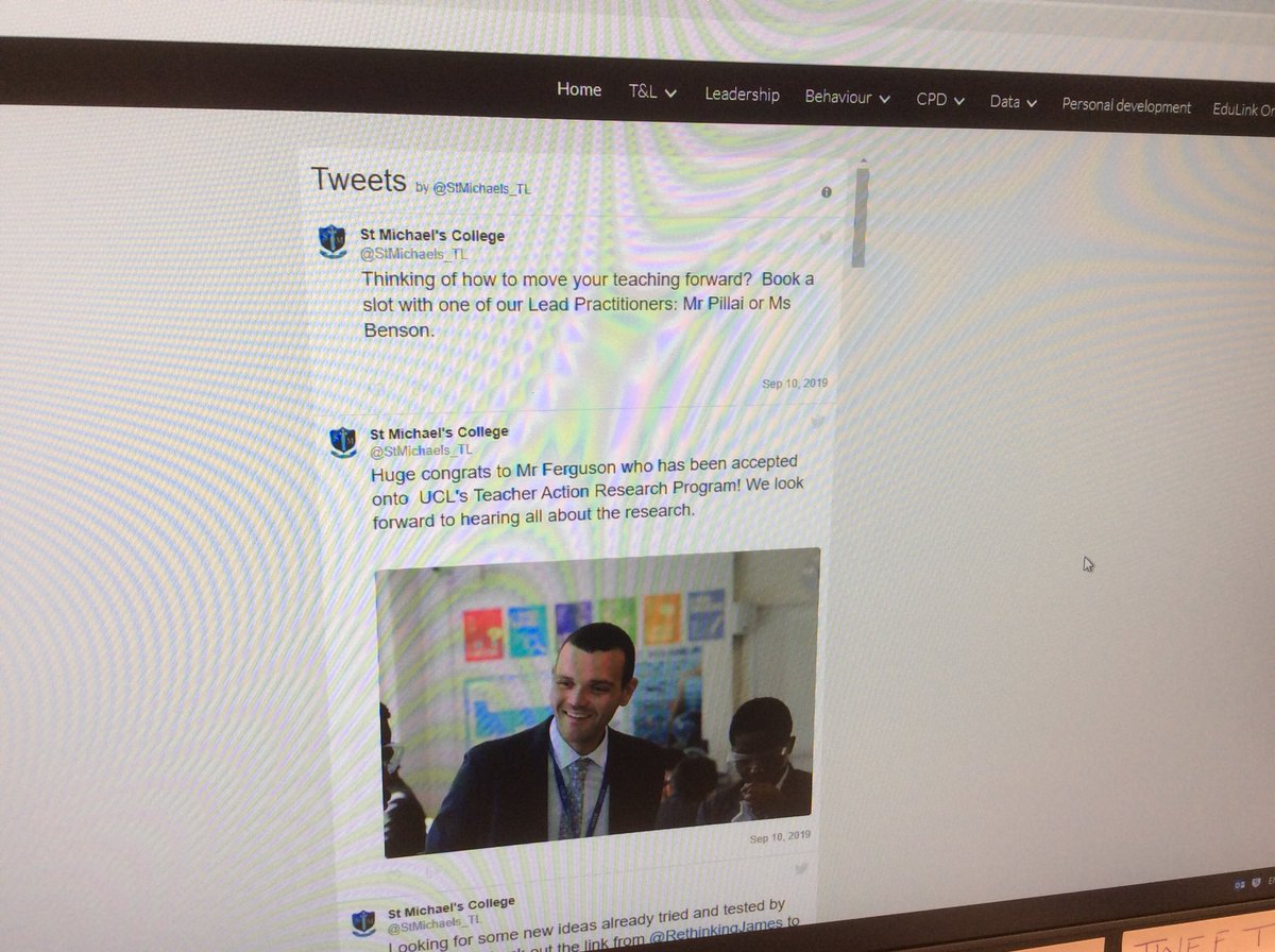 Thanks to <a href="/thinkarda/">Joel Arda</a> today for tips on how to use EduLink to reward students. Keep up to date with this and other T&amp;L news on the staff portal.