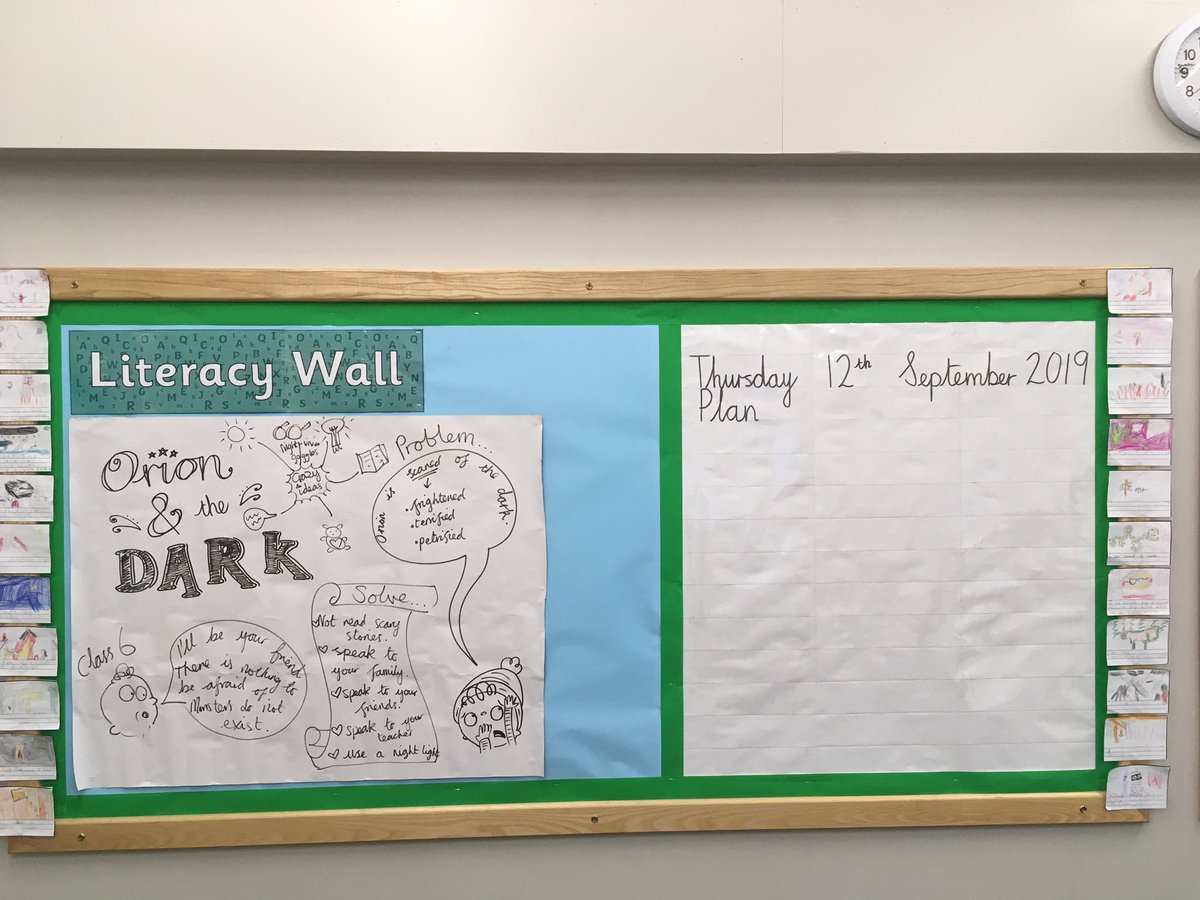 amazing_muggle's tweet image. #TeachingHack #WorkingWall
Back your wall in white and cover it with sticky back plastic for an instant whiteboard space! Here’s mine dedicated to Literacy ✍️