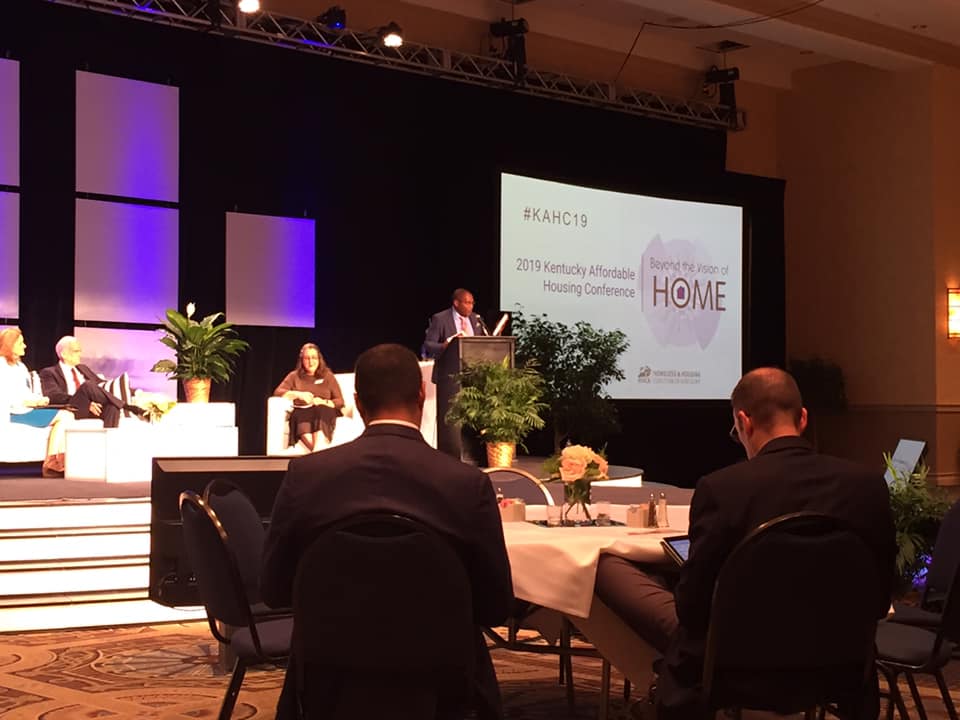 HDAHOME1's tweet photo. We're at #KAHC19 in Lexington! If you're there, be sure to introduce yourself to our Executive Director Scott McReynolds and Hope Building Program Director Scottie Cornett. Thank you, @KYHousing, for this excellent #conference! https://t.co/iIUMBE4oKe