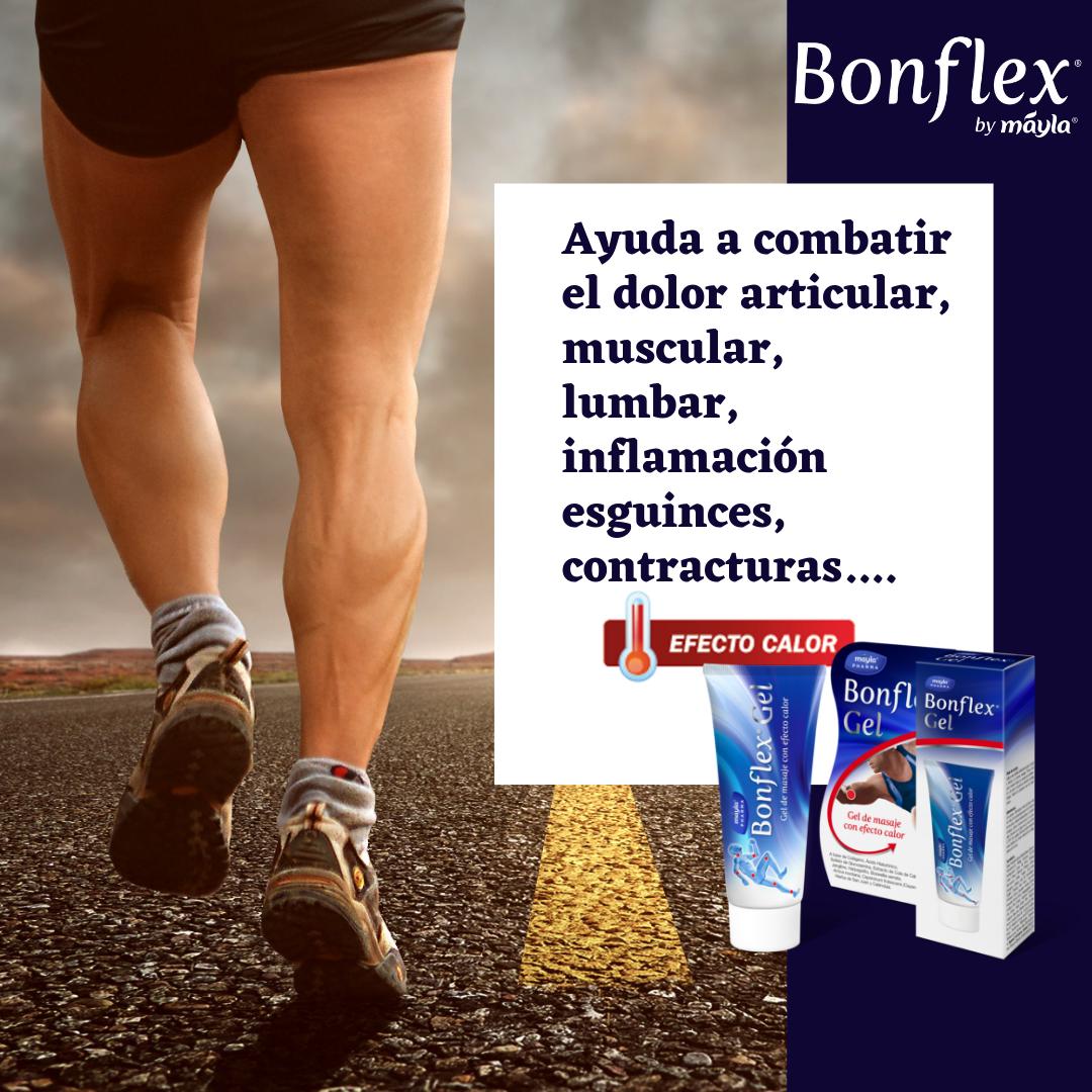 Aplica #Bonflex® Gel efecto calor en zonas doloridas o inflamadas y en minutos notarás una sensación de bienestar durante un largo tiempo. bonflex.com/productos-bonf…