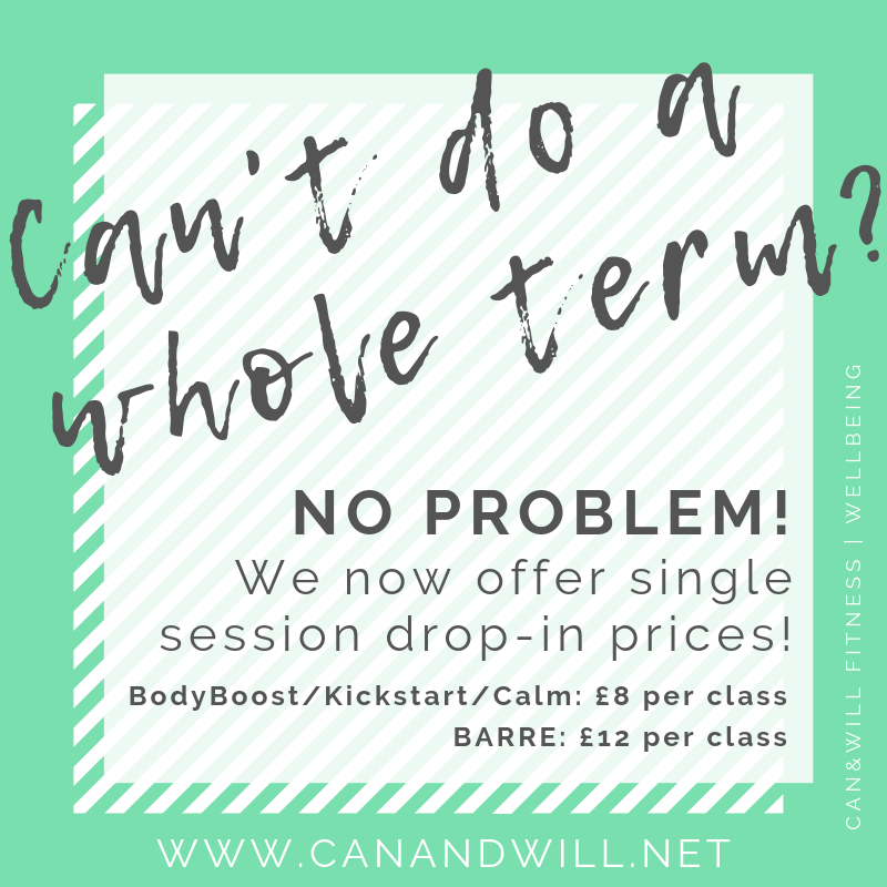 _can_and_will's tweet photo. Can't commit to a whole term? Don't worry, we understand! We never want you to miss the opportunity to attend one of our friendly classes so we now offer drop-in class prices!
#exercise #fitness #barre #balletbarre #pilates  #marketharborough #leicestershire #personaltrainer https://t.co/pA7VnwF2Uz
