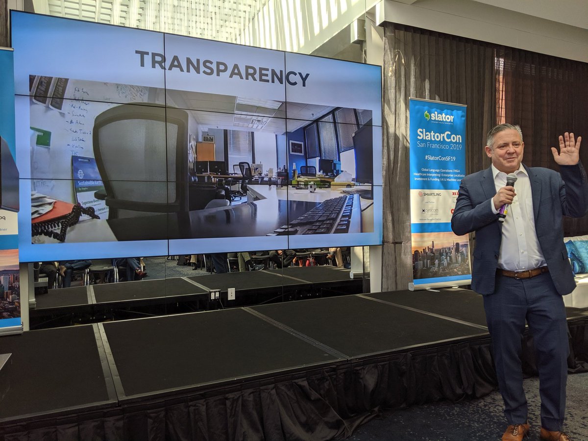 Always nice to see the view from my desk! The principle behind the photo - a <a href="/PhilShawe/">Phil Shawe</a> truism: "There's one thing all managers have in common. You're not trusted. Which is why I share an office - to create transparency." #slatorconsf19