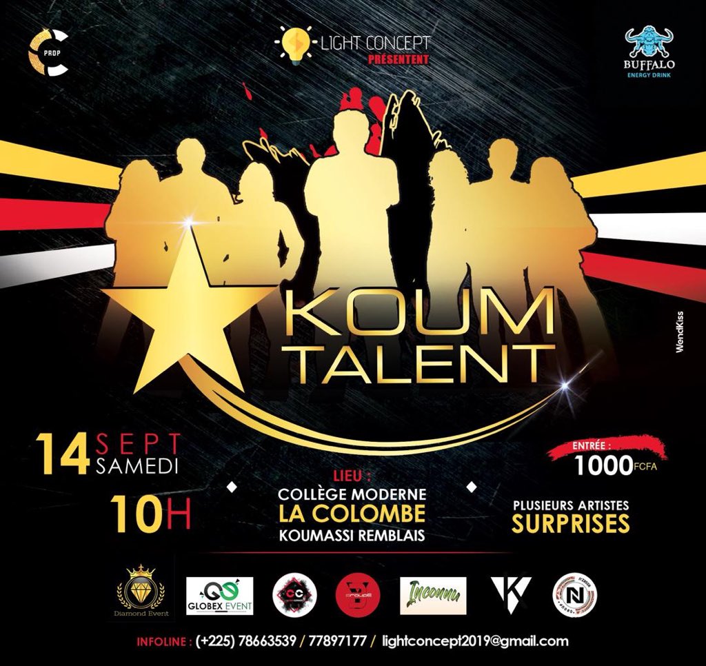 KoumTalent's tweet photo. Venez soutenir la jeunesse ivoirienne les tickets sont à 1000f 🇨🇮 https://t.co/jX8xYt1i1N