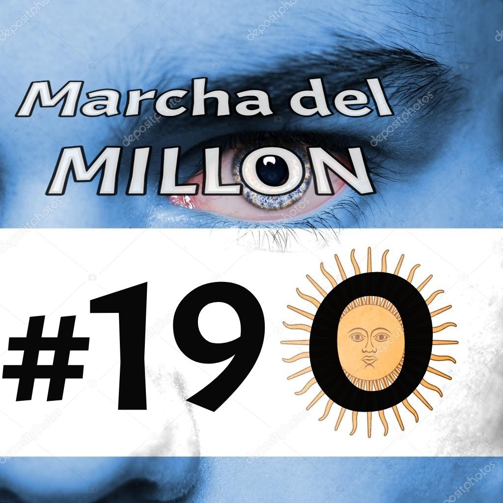 a1e1a4ebadd744c's tweet photo. LA MARCHA DEL #MILLÓN!

#19O EN EL #OBELISCO Y EN
TODAS LAS PLAZAS del PAÍS

TODOS A #FISCALIZAR!
EL #FUTURO NO SE REGALA
A #DEFENDERLO

TODOS POR LA #REPÚBLICA
Y EN APOYO A #MAURICIO!!

POR UNA #ARGENTINA LIBRE
Y SOBERANA!!

EL #FUTURO ES MAURICIO
EL #PASADO YÁ LO CONOCEMOS! https://t.co/zU6fsKL4dT