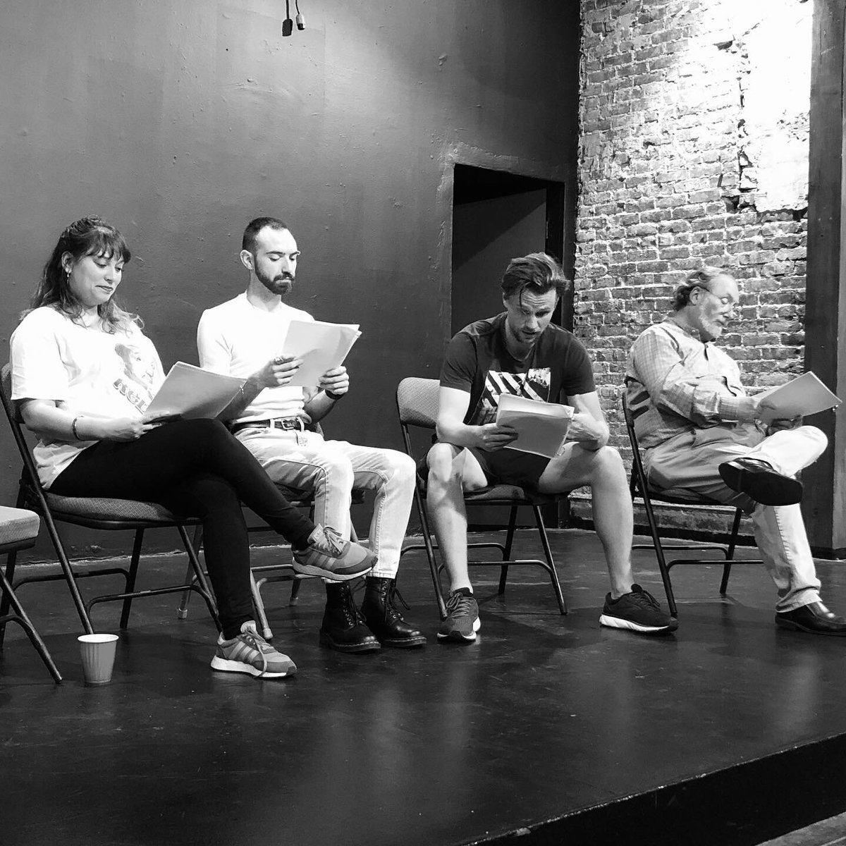 FierceBackboner's tweet photo. A pic from our Monday night workshop. If you are a #playwright or #actor join us for play readings & feedback Monday nights 7pm @LoungeThtr You are always welcome.π
#fiercebackbone #playdevelopment #lathtr #laplaywrights #Hollywood #actorslife https://t.co/r8KEGpcmvQ