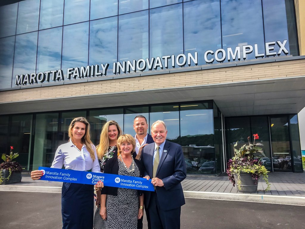 This past Tuesday Niagara College celebrated the opening of its new 4,500 square-metre Marotta Family Innovation Complex, along with the announcement of the new FedDev Ontario funding, which will create an additional 390 jobs in the Niagara region through economic innovation!