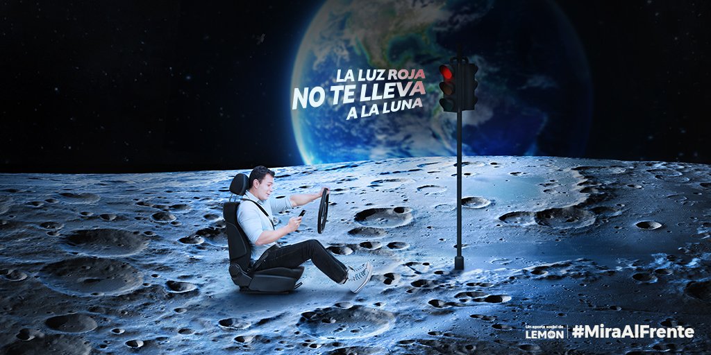lemoncrea_ec's tweet photo. Distraerse en el celular en los segundos que dura la luz roja es sencillo. 30 segundos de expediciones en el espacio, 30 segundos que puede costar la vida de alguien e inclusive la propia. ¡No te distraigas en luz roja!
•• #miraalfrente @ajungbluth #IdeasConAzúcarYSal https://t.co/L2UJ0R7Gen