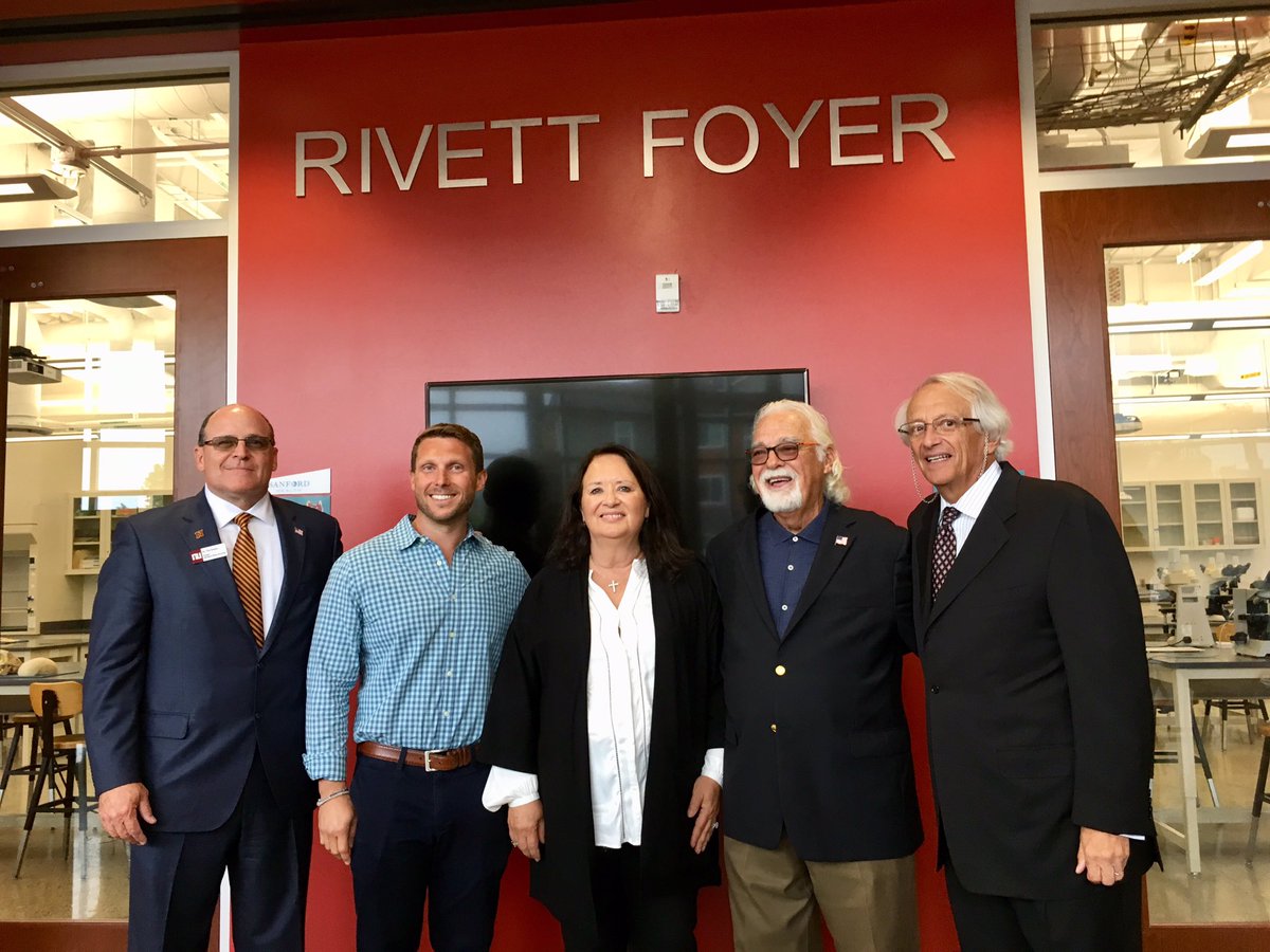 ronrivett's tweet image. We celebrated with Harvey at the ribbon cutting for the Jewett Regional Science Education Center today. Good work, my friend. #gowolves