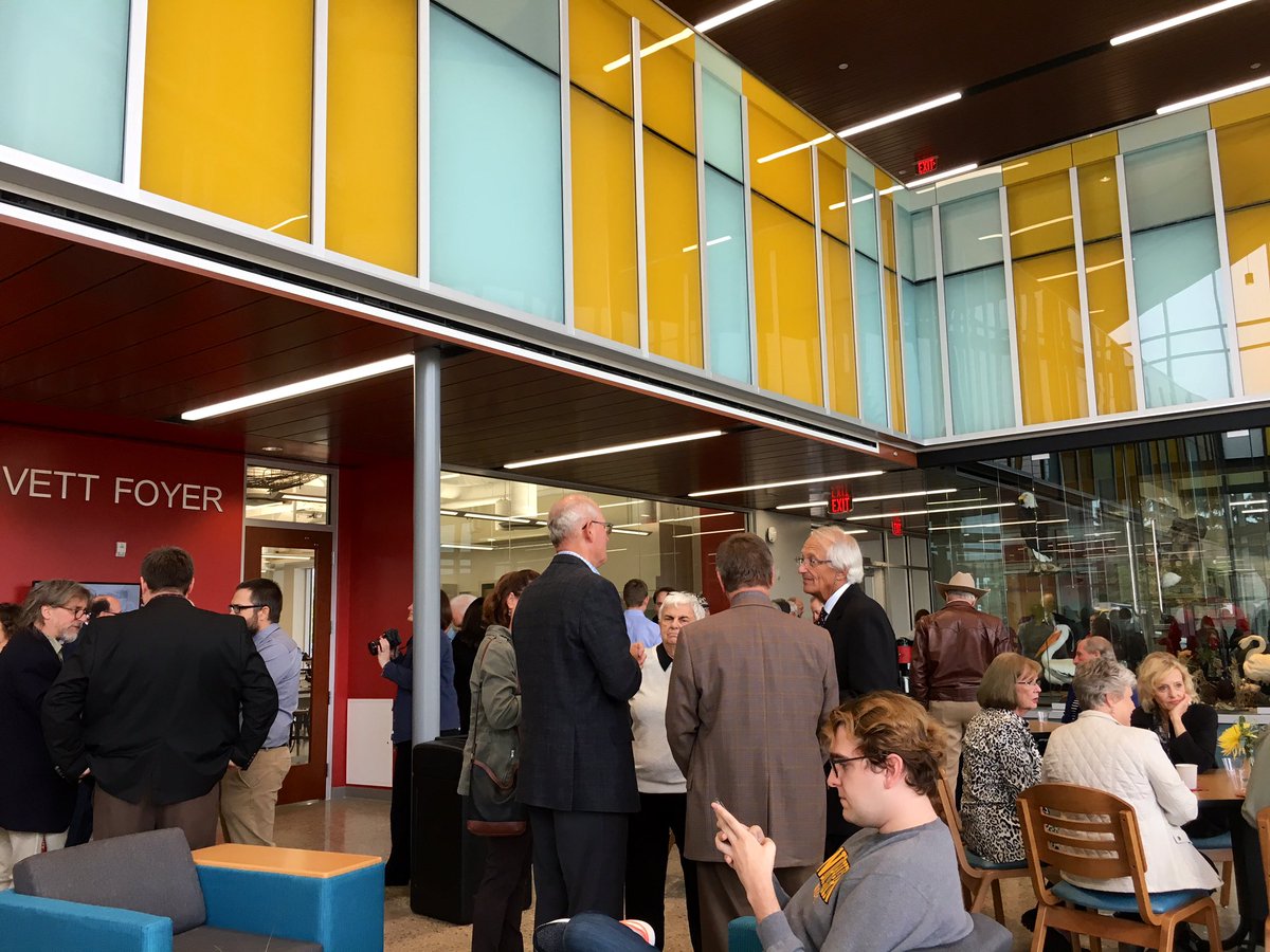 ronrivett's tweet image. We celebrated with Harvey at the ribbon cutting for the Jewett Regional Science Education Center today. Good work, my friend. #gowolves