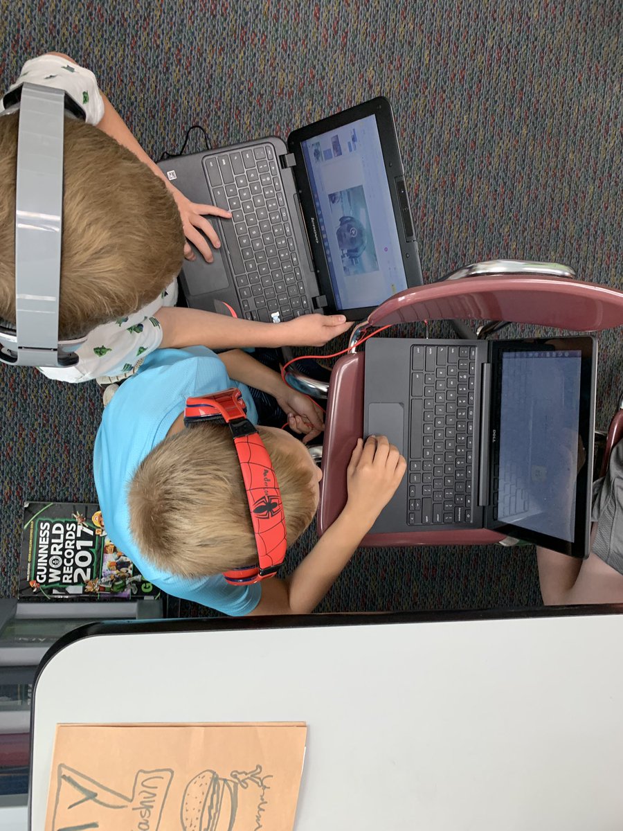 So fun to watch these #thirdgrade <a href="/EISEagles/">Edgewood Intermed.</a> create class job videos using #wevideo and #googleslides - so much creativity, energy and student voice! 📣 #edgewoodproud @RBBSTEAM