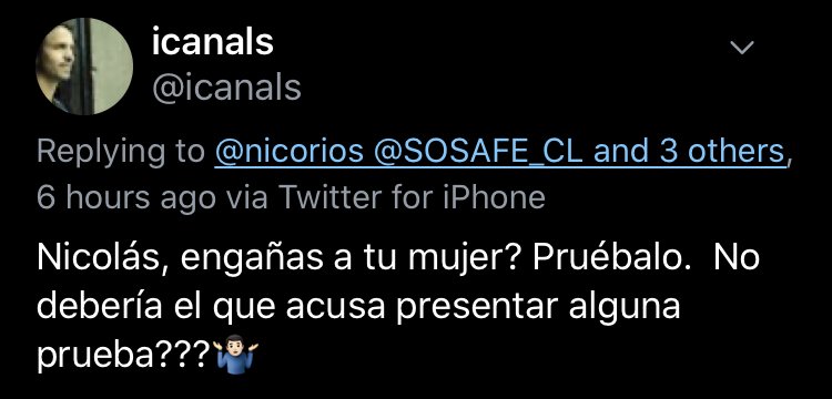 ignace's tweet photo. Oye la onda mafiosa de la respuesta de un dueño de #SoFaFe / #PredictableMedia al periodista @niko_sepulveda. Foto por si borra. Cc. @ciper @DMatamala: https://t.co/ZRRLQCSPs7 https://t.co/dhmCO5JT0o