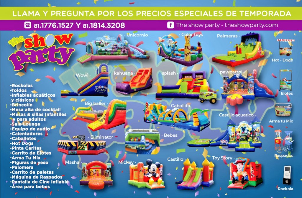 JRPalaciosChapa's tweet photo. Si vas a #ExpoTuPiñata  este fin de semana a Cintermex, por favor visita el Stand de #TheShowParty https://t.co/ivyu2FRgeI