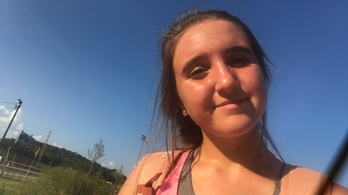 Me Hannah and katherine ran after band today <a href="/scotthighsoccer/">scottsoccer⚽️</a>  I just didn’t think about getting a selfie with them before they left.