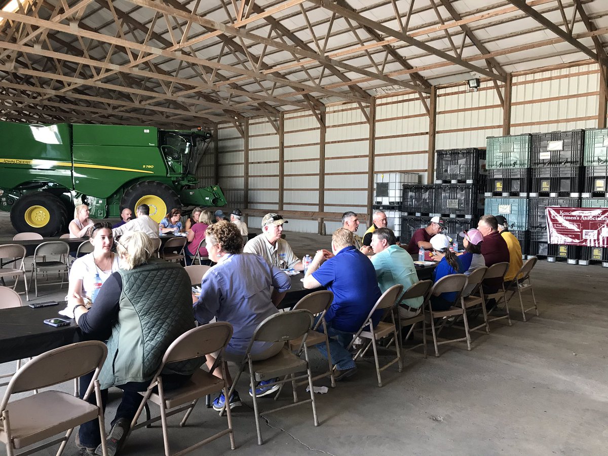 TomFarms's tweet photo. #TodayAtTomFarms. We welcomed #ExtensionAgents from around the US during their National Conference. Some of them even climbed to the top of the bin at #CereServ. Always a pleasure showing our operation to others. A special thank you to the Kosciusko Cattleman for providing lunch! https://t.co/JKfcqbxN3B