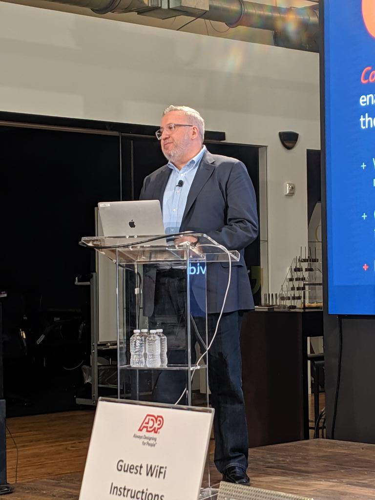 holgermu's tweet photo. Next up - who else than @raulduque to speak on the new @ADP #payroll. Aka #PI. #ADPaday https://t.co/Rxn50De9We