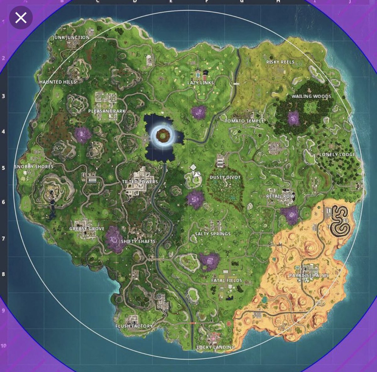 The best map in fortnite. Had all of our favorite OG spots and was the first variation of map mobility scattered around the map with bhop rocks.