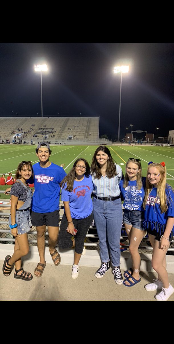 RidgeStuCo's tweet photo. Stu Co supports our War Eagles!                                     Moorhead Stadium, 7:00pm 9/13             Beat the Woodlands 🏈 https://t.co/LIYM9RjJK0