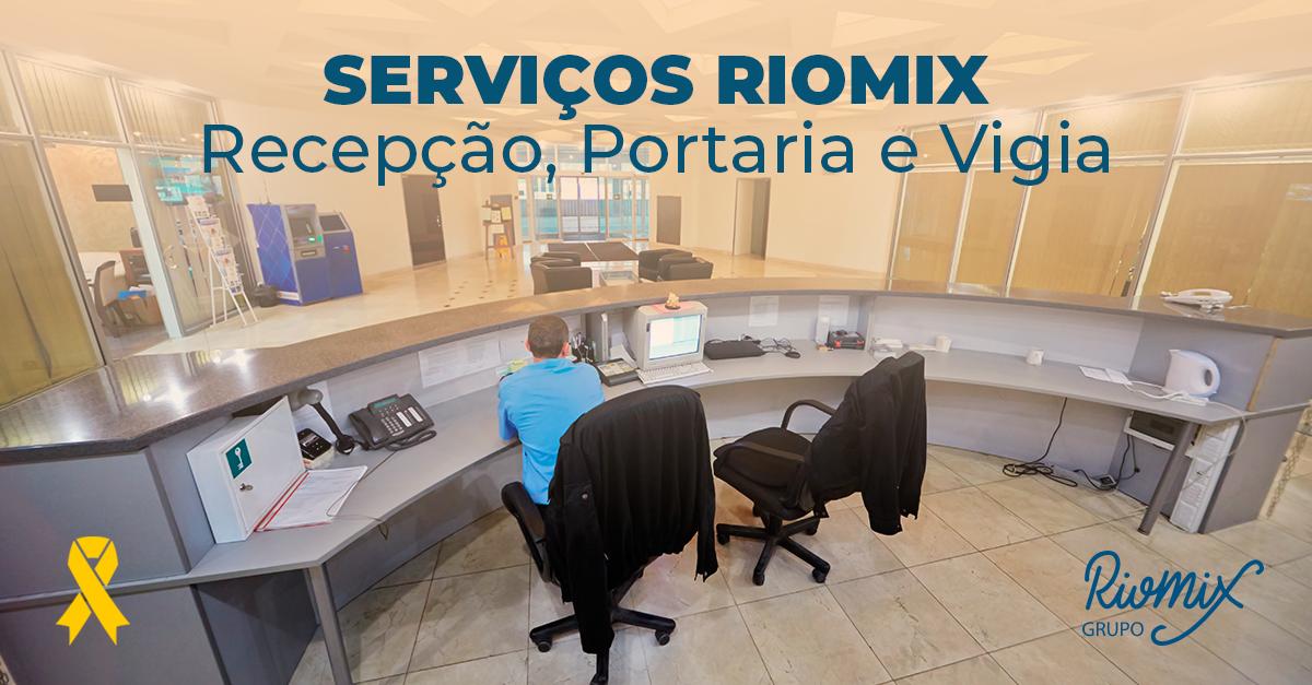 GRiomix's tweet photo. Procurando por serviços de Recepção, Portaria e Vigia?
 
Entre em contato conosco! O Grupo RioMix oferece um serviço de qualidade, com profissionais preparados para te atender!
 
contato@gruporiomix.com
 
#GrupoRioMix #MuitoMaisQueUmServiço #ServiçoDeQualidade #Terceirizaçao https://t.co/Zq7kGokMgE