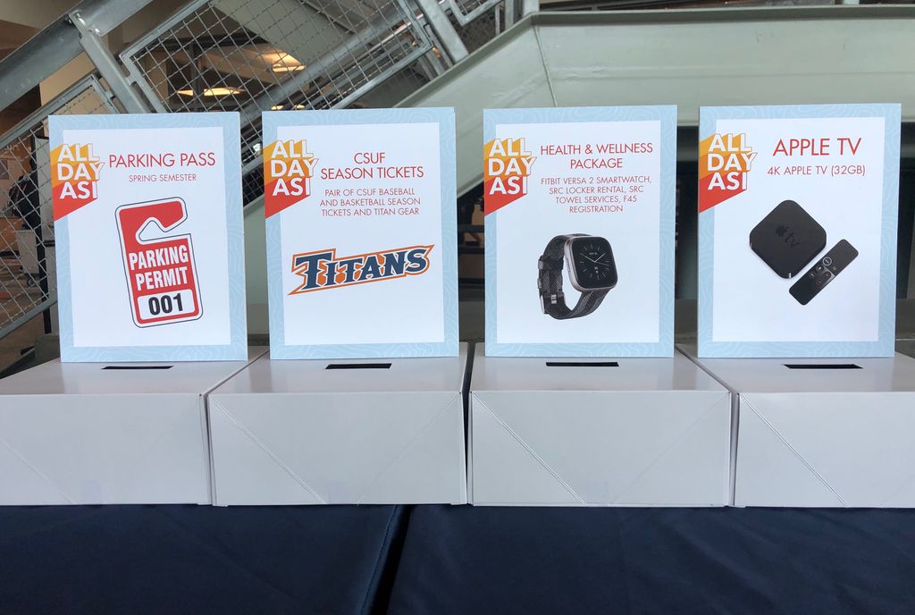 All Day ASI is happening NOW! Checkout the list of events and join in! During the Expo and SRC Open House, you can collect ticket that will be used to enter into an opportunity drawing for your chance to win 2 Disneyland park hopper tickets, an iPad Pro, a bike, &amp; more!