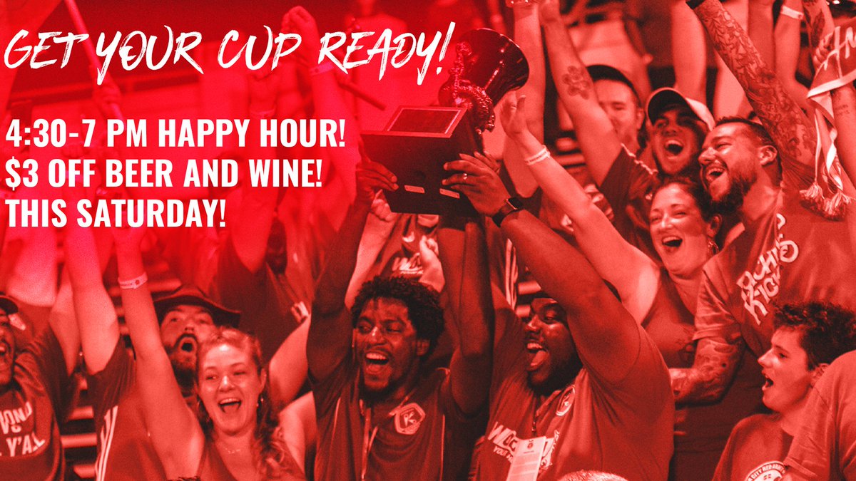 🍻Happy Hour PSA🍻 

Happy Hour at <a href="/CityStadium_RVA/">City Stadium</a>  has been extended to 4:30-7 p.m. (TWO AND A HALF HOURS! 😱) on Sept. 14 for Heritage Night presented by <a href="/llc_rva/">RVA AMIGOS</a>!

Enjoy $3 off all beer and wine before the Kickers go #FullRoo on <a href="/ForwardMSNFC/">Forward Madison FC</a>! 

🎟: bit.ly/2kCNPxt