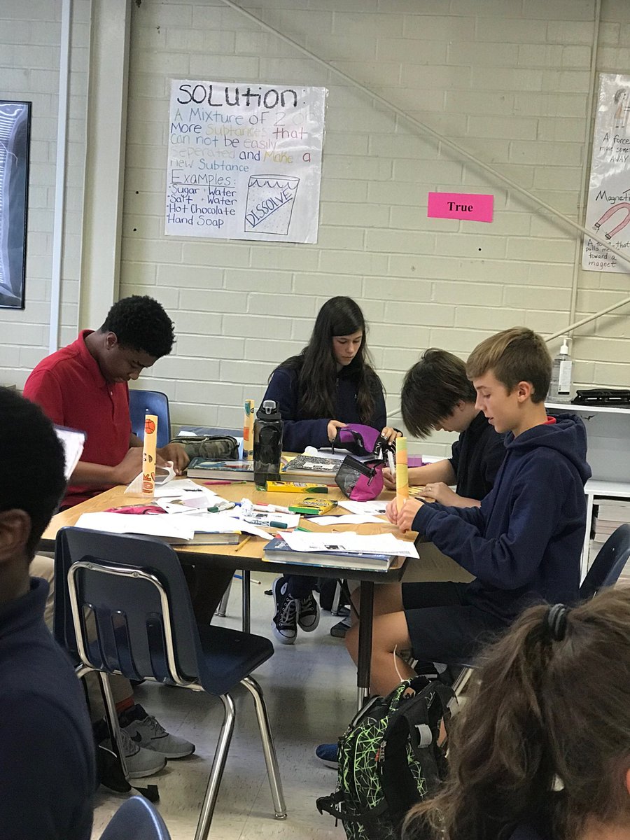 Day 3 of “How do Rockets Go?”  Students Are investigating energy transformations and Newton’s 3rd Law of Motion. #ncssbethebest #NCTSPride