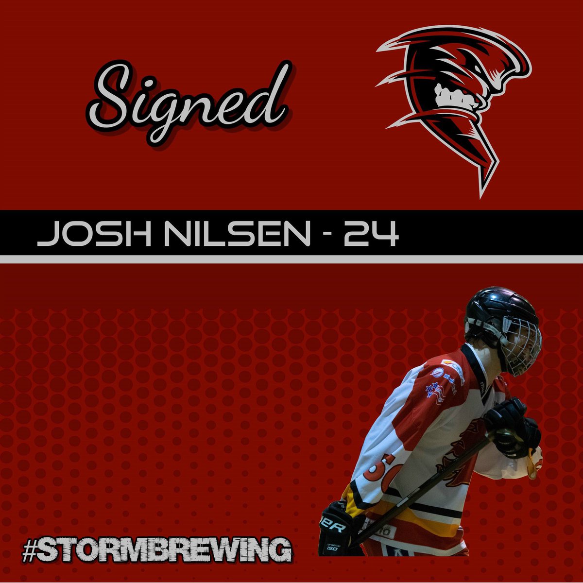 🚨 SIGNING NEWS 🚨

The Twisters BHC are delighted to announce the signing of Joshua Nilsen for the 2019/2020 season.

Josh will wear the number 24 jersey this season. 

Welcome to the Twisters Josh, BRING THE STORM! 🌪

#StormBrewing #TwistersBHC