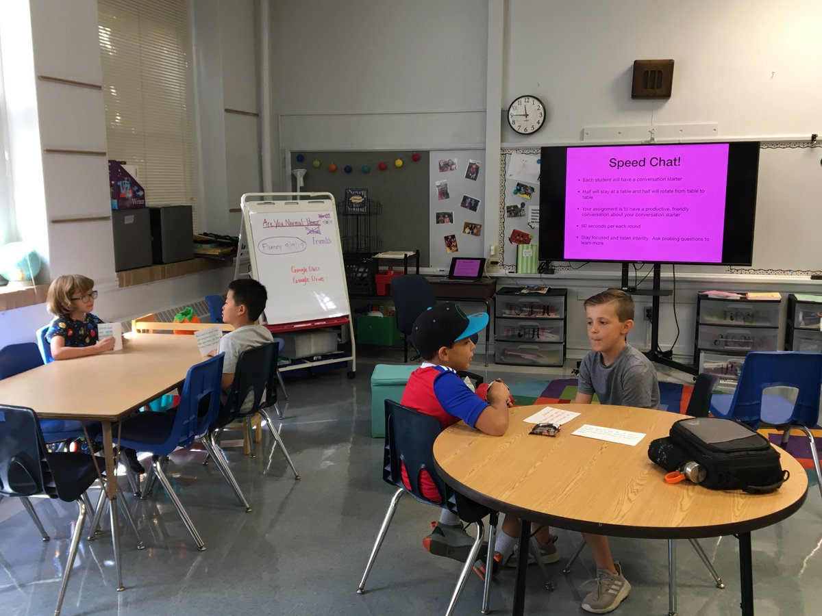 jennmoore134's tweet image. Speed Chat! 80 sec/round to chat about a conversation starter-works on conversation skills, asking probing ?s, making decisions, crit thinking. Ex-Name 1 thing u wish your parents would let u do &amp;amp; 1 good reason why they should NOT let you do it!  #5th #4th #reach #thankscindy