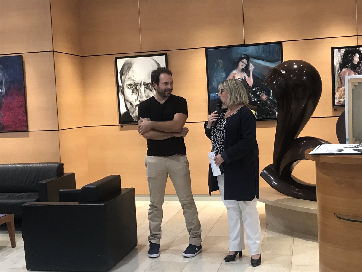 CaissEpargneBFC's tweet photo. [GALERIE ENTRÉE LIBRE] Vernissage de l’artiste Mikael Lazare, venez découvrir son exposition ! #CEBFC #exposition #vernissage https://t.co/YzbIFifJXT