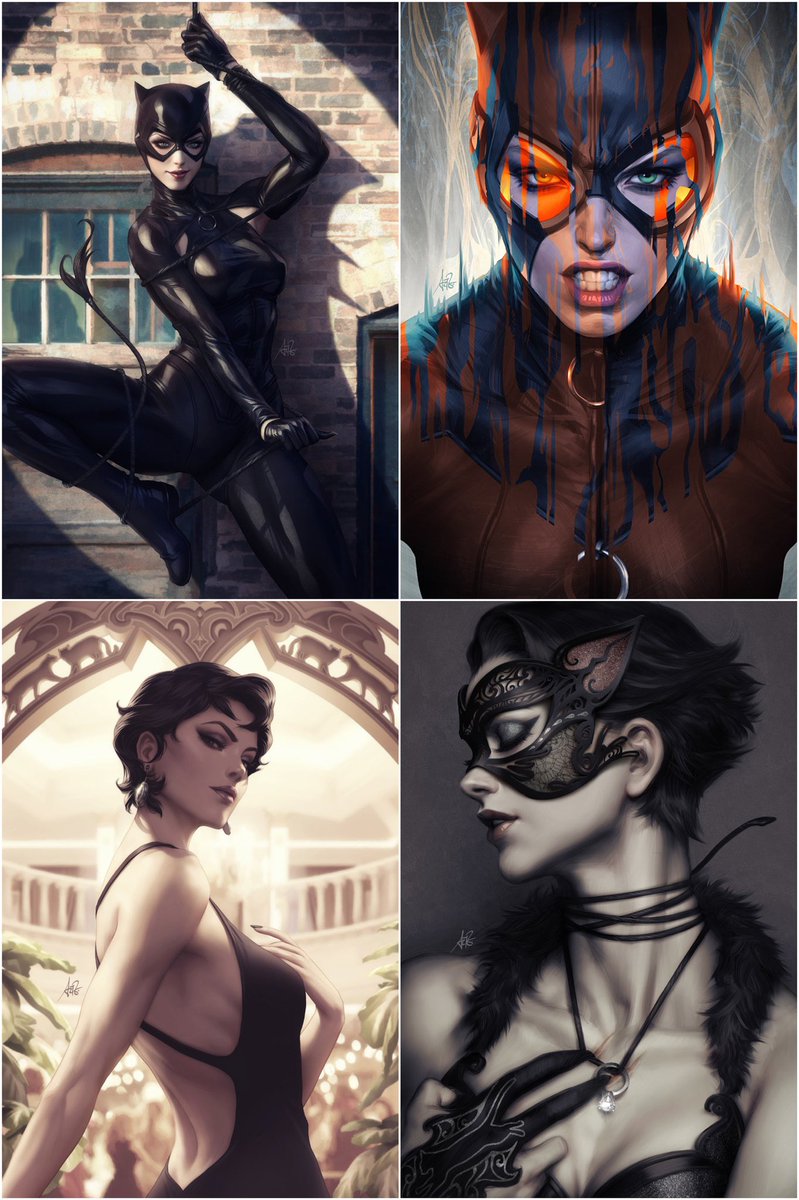 「This week my last Catwoman cover has bee」|Stanley Artgerm™ Lauのイラスト.