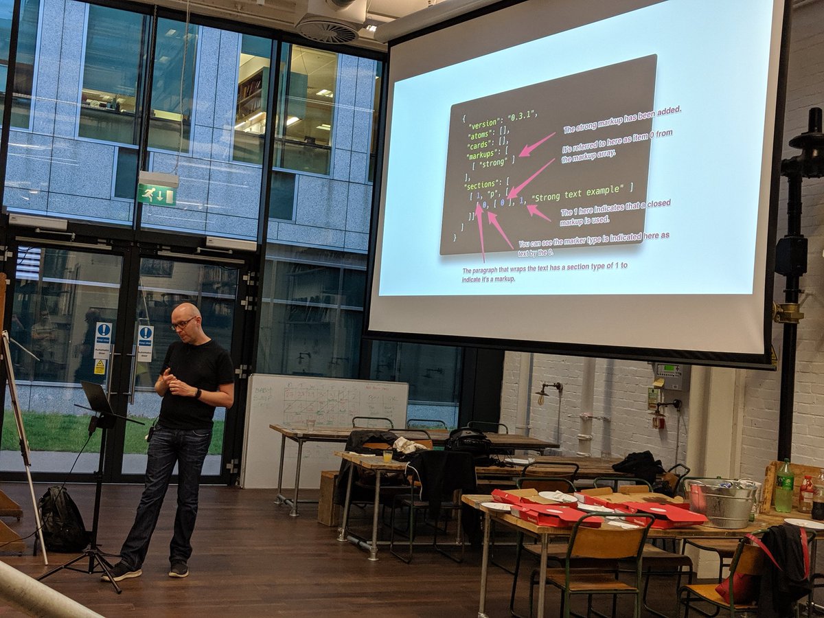 Wanna be content rich? 💸 <a href="/TheGameOf79/">Chris Game</a> is on stage explaining how right now, at Ember London! #emberjs