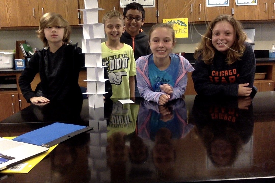 GieselmannMrs's tweet photo. @JOBrien106 We had some great teamwork and some tall towers as well! #TeamGRMS https://t.co/Fzzvyu1Gy2