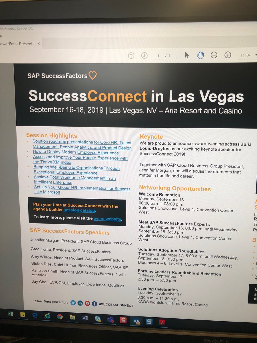 graceleeglee's tweet photo. Getting ready! So much happening and only one me. Can I clone myself? #SuccessConnect #Sapsuccessfactors https://t.co/COZI7tZJRi