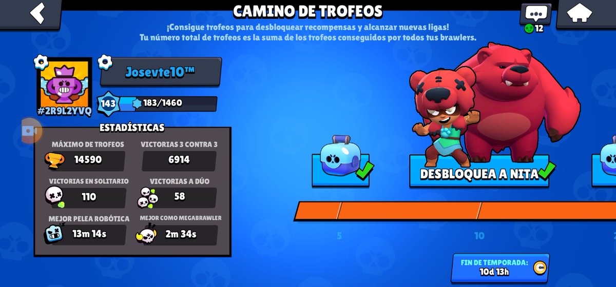 ServanAlexis's tweet photo. Buscamos equipo de Brawl starts yo y @Josevte10_YT aqu�� dejo nuestras stats más info MD.
@BScomunidad__ @iRaferBS @ErNoVaTo @MaRCeUTM @RuboBS_ @MariaAguiiBS @_TheKinG_BS @Rom178B https://t.co/umEy1LxwkV