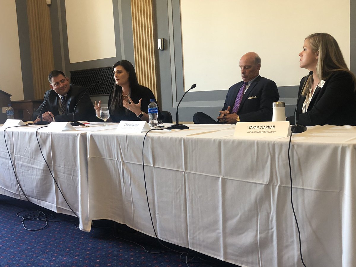 “There is a huge opportunity for the federal government to help us find plastic recycling solutions that are both environmentally and economically beneficial.” - <a href="/StephCBaker/">Stephanie Baker</a> of <a href="/KWPlastics/">KW Plastics</a> #Recycling101 #SenateRussell