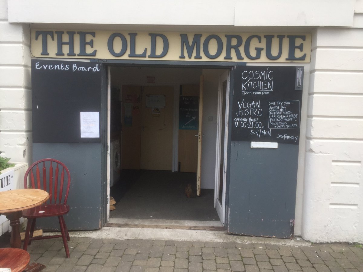 OldDevon's tweet photo. Gorgeous lunch at The Cosmic Kitchen, Stonehouse, Plymouth. A vegan pop-up open Sundays &amp; Mondays; ummmm #olddevonbirds #cosmickitchen #theoldmorgue #stonehouse #plymouth #devon #vegan #youarewhatyoueat https://t.co/3FmY3ZWLev