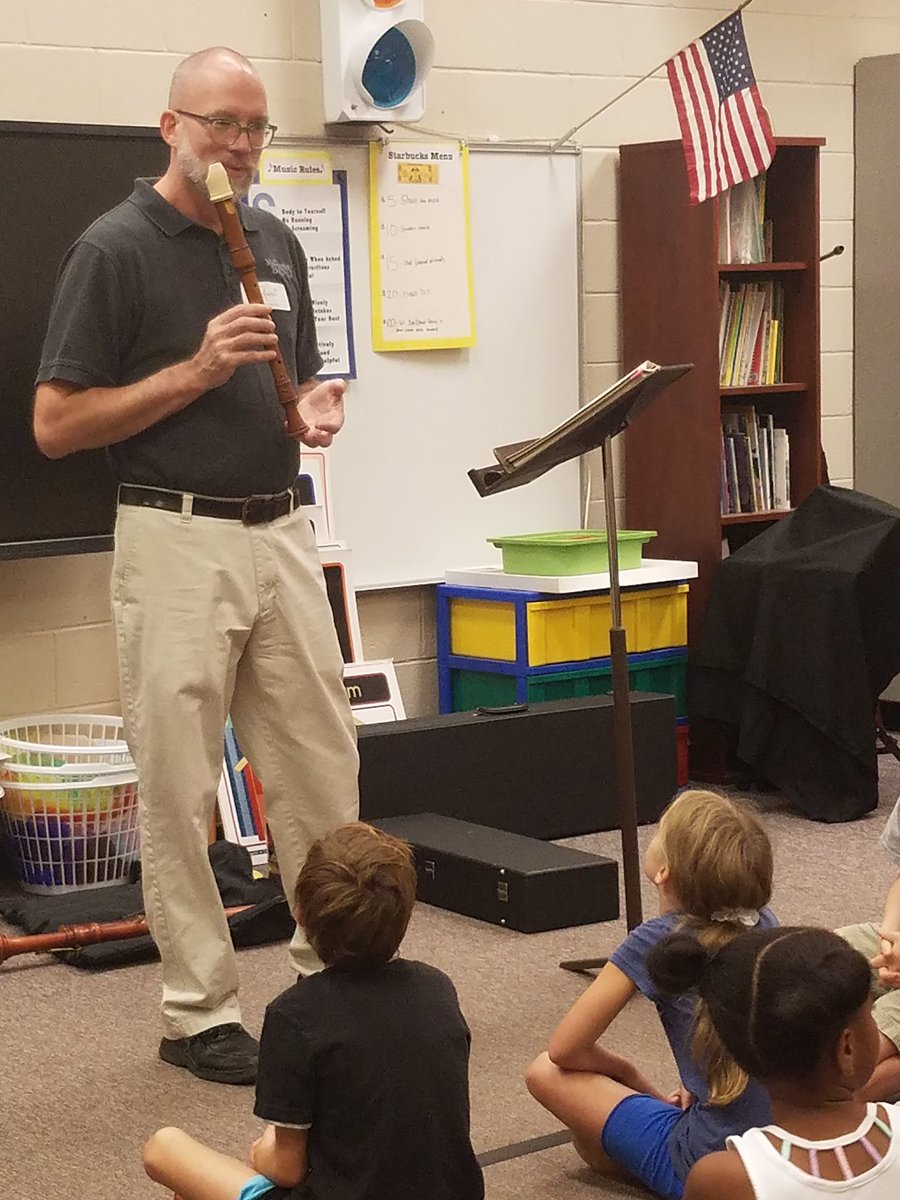 Recorder96's tweet photo. I had a great time this week working with students at @NicholsonEleme2 . The students will be at @McCleskey_MS in a couple of years and I got to show them my collection of recorders and play for them. They start learning recorder with Mrs. Stephen next week. https://t.co/1bIh51sXFf