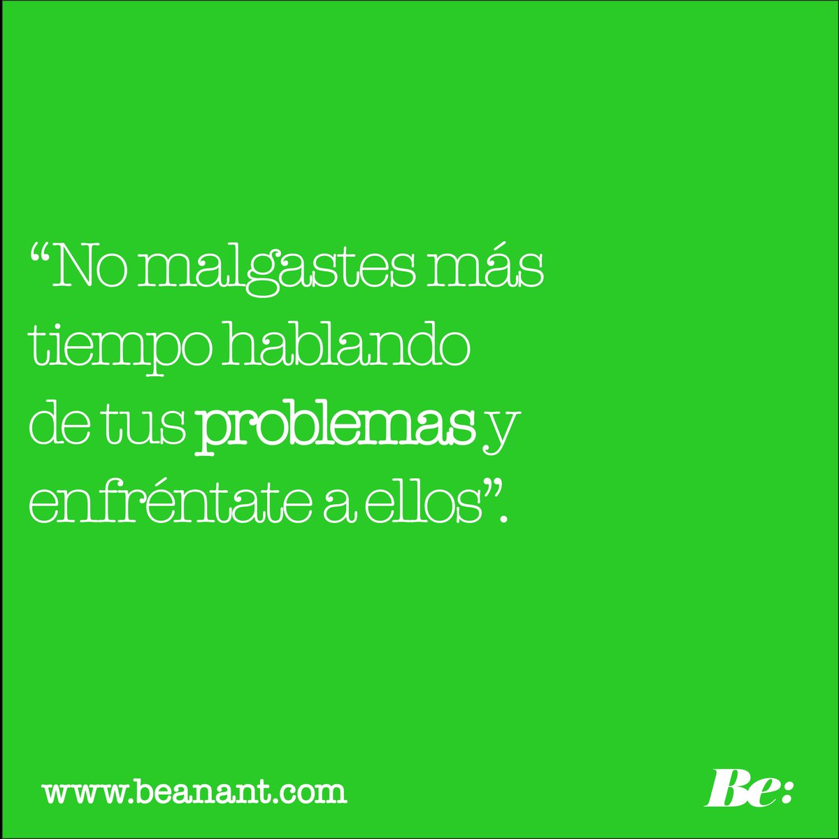 Be_an_ant's tweet photo. "No malgastes más tiempo hablando de tus problemas y enfréntate a ellos."
--Bartolomé Bañolas

#beanant #beplanner #gestiondeltiempo #productividadpersonal https://t.co/in0mFrDtjC