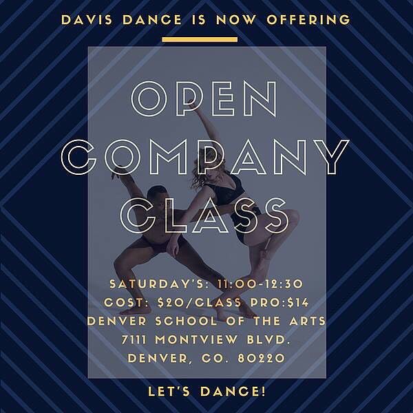 DavisDanceCo's tweet photo. Let's Dance! 💃 
.
.
.
Our open company class is back in session! 
#DavisDance #DenverDance #DanceThatFeedsYourSoul #Season12 #AdultDanceDenver #OpenClass #ContemporaryDancers #SupportTheArts https://t.co/z3tkqVIGnN