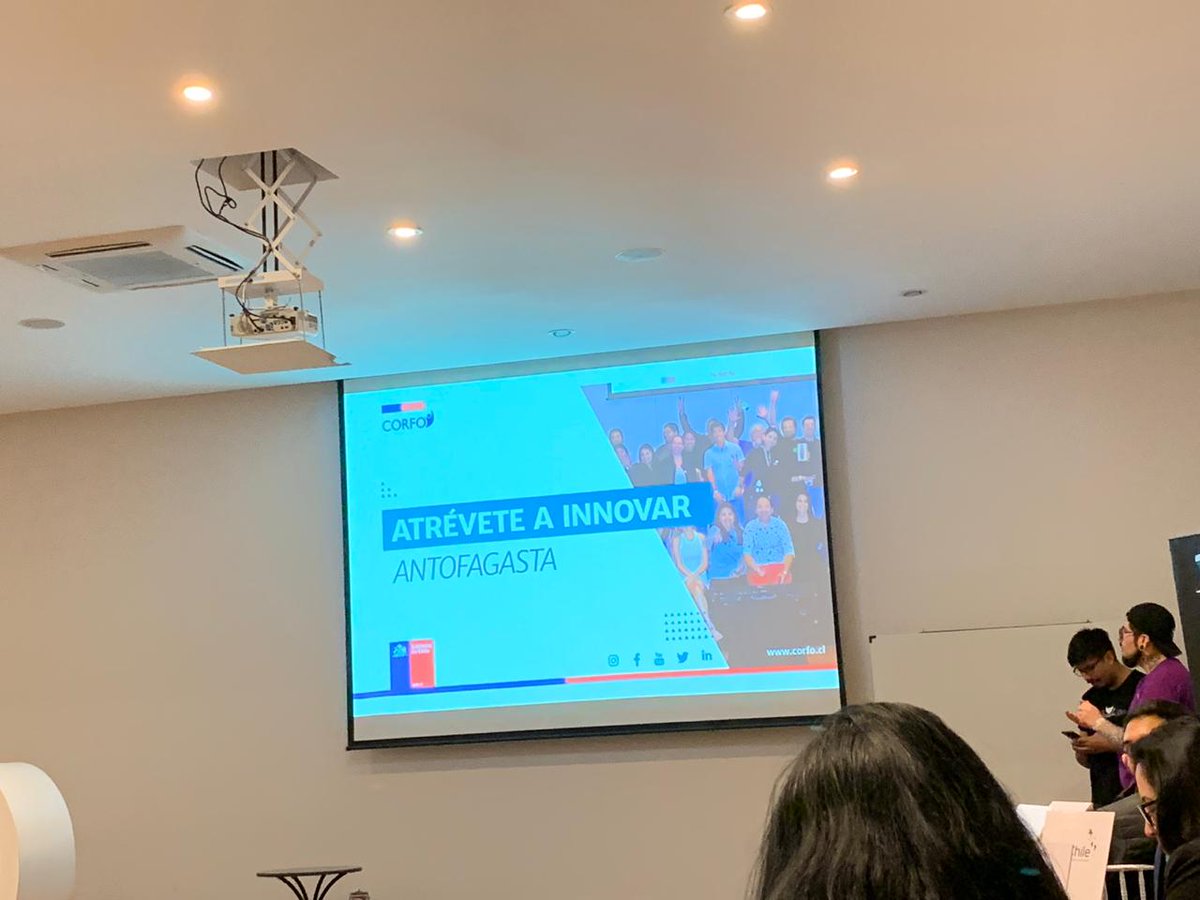 CpdaUa's tweet photo. CPDA-UA participa en actividad de CORFO denominada Atrévete a Innovar en el Hotel de Antofagasta. https://t.co/Wv95S0EmPc