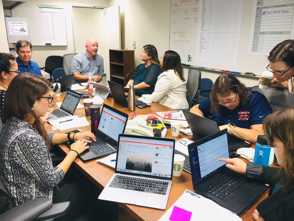sanmateoco's tweet photo. @sanmateoco public information officers and communications staff participate in today’s @BAUASI #YellowCommand emergency exercise to practice and improve regional capacity Bay Area-wide to prepare & respond to terrorist incidents & catastrophic events. @DHSgov #SMCready https://t.co/Q2VszylIuH