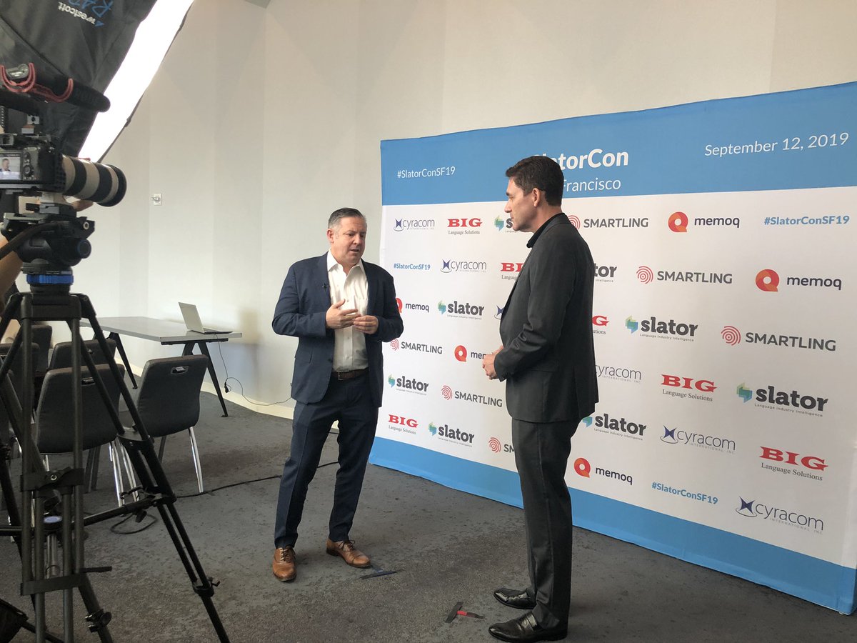 .<a href="/TransPerfect/">TransPerfect</a> CEO <a href="/PhilShawe/">Phil Shawe</a> at pre-conference inteview with <a href="/Slator_Smart/">Andrew Smart</a> #slatorconsf19