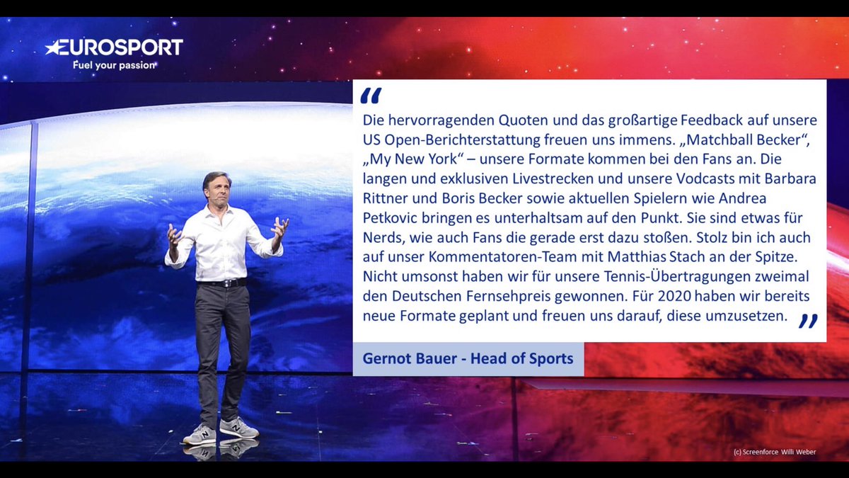 sport_Gernot's tweet photo. Nochmal mit großem Dank ans Team 🎾💪🏻 #USOpen19 war für @Eurosport_DE ein voller Erfolg. 30% Quotenplus #eurosportplayer https://t.co/1NqhTEVdis
