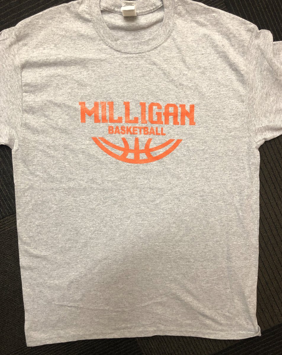 MilliganMBB's tweet photo. It’s Pre-Season Giveaway time! RT to be entered to win this Milligan Basketball T-Shirt. Must be following! Size L or XXL. Ends Sunday 9/15 at 9pm EST. https://t.co/65gXQj37GA