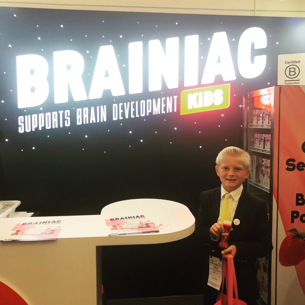 Best dressed #ExpoEast attendee by a long shot!!! And he loved our yogurts! Come on by booth 8830 to try for yourself.