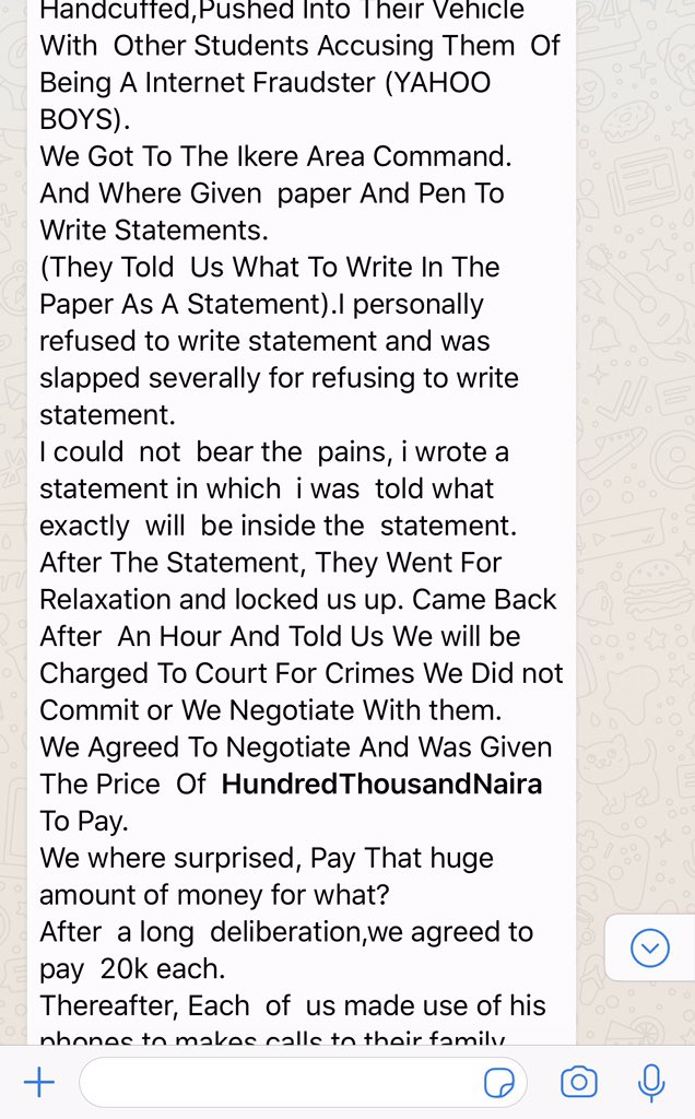 TheMistabolu's tweet photo. A FUOYE student just sent me this: Kindly RT until the they get #JusticeForFUOYE ❤️ https://t.co/fZ5SIoMxBW