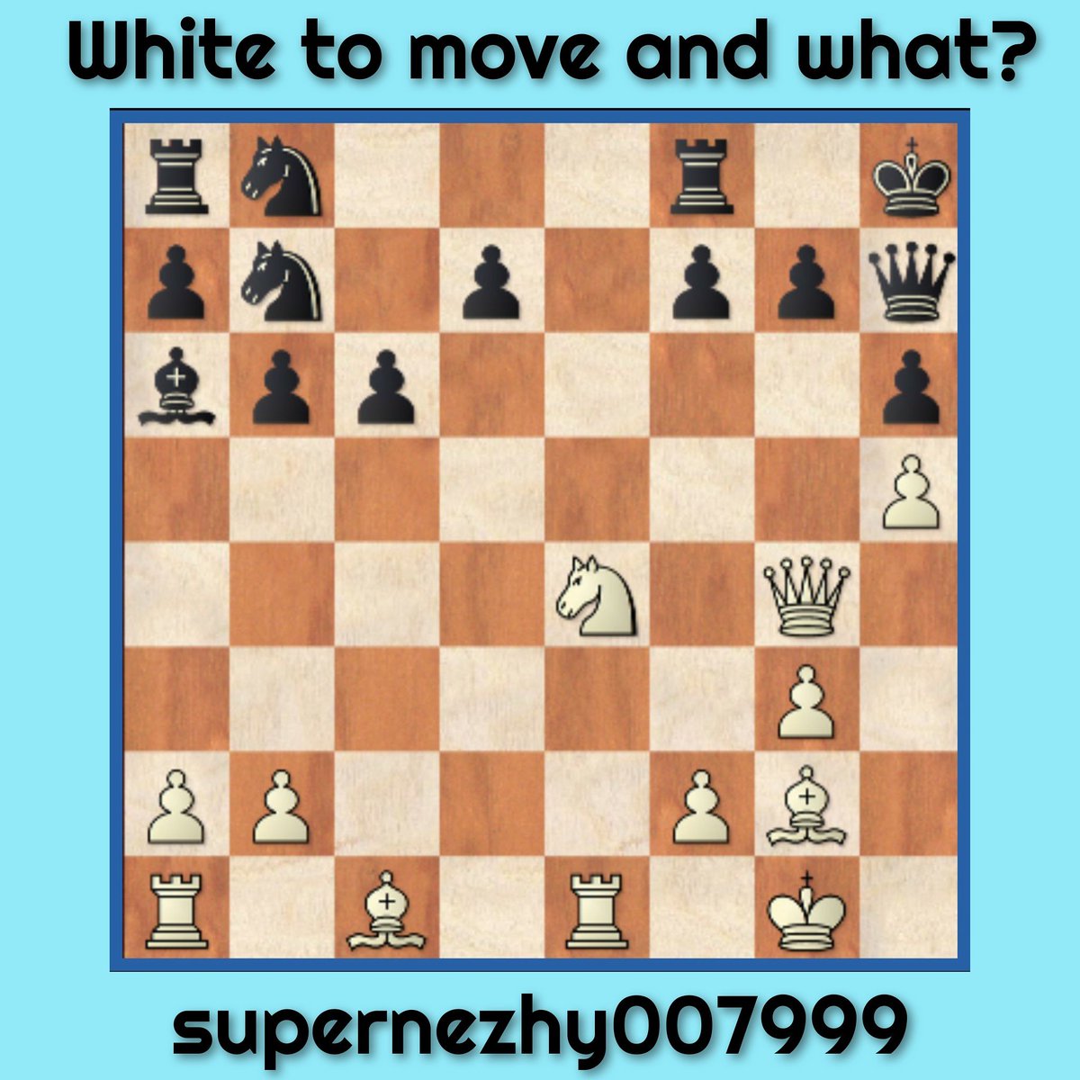supernezhy's tweet photo. 🔷 White to move and what?⁣⁣⁣
⁣⁣ ⁣⁣⁣ ⁣⁣⁣
⁣⁣✅ Can you guess the names of the ⁣⁣⁣ players? ⁣⁣⁣

#chess #Chessies #chessworldcup #chessy #chess9lx https://t.co/lY6l3yCG8S